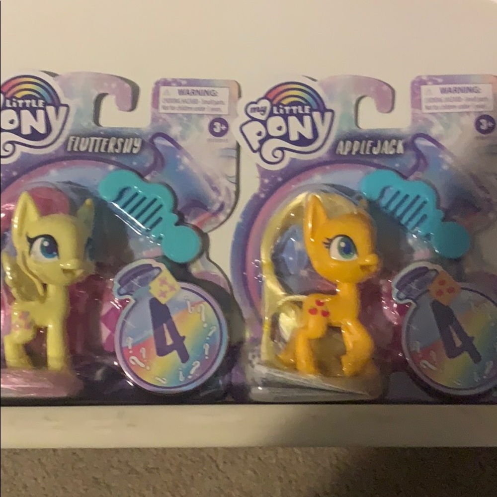 My little pony apple jack & flutter shy Brand new